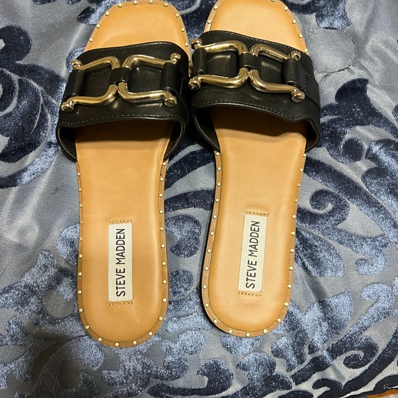 Black sandals Steve  Madden - Picture 2 of 2